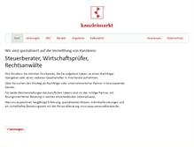 Tablet Screenshot of kanzleimarkt.eu
